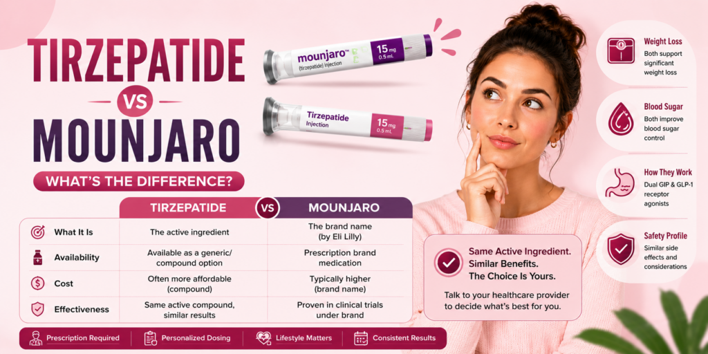 Tirzepatide vs Mounjaro: What's the Difference?