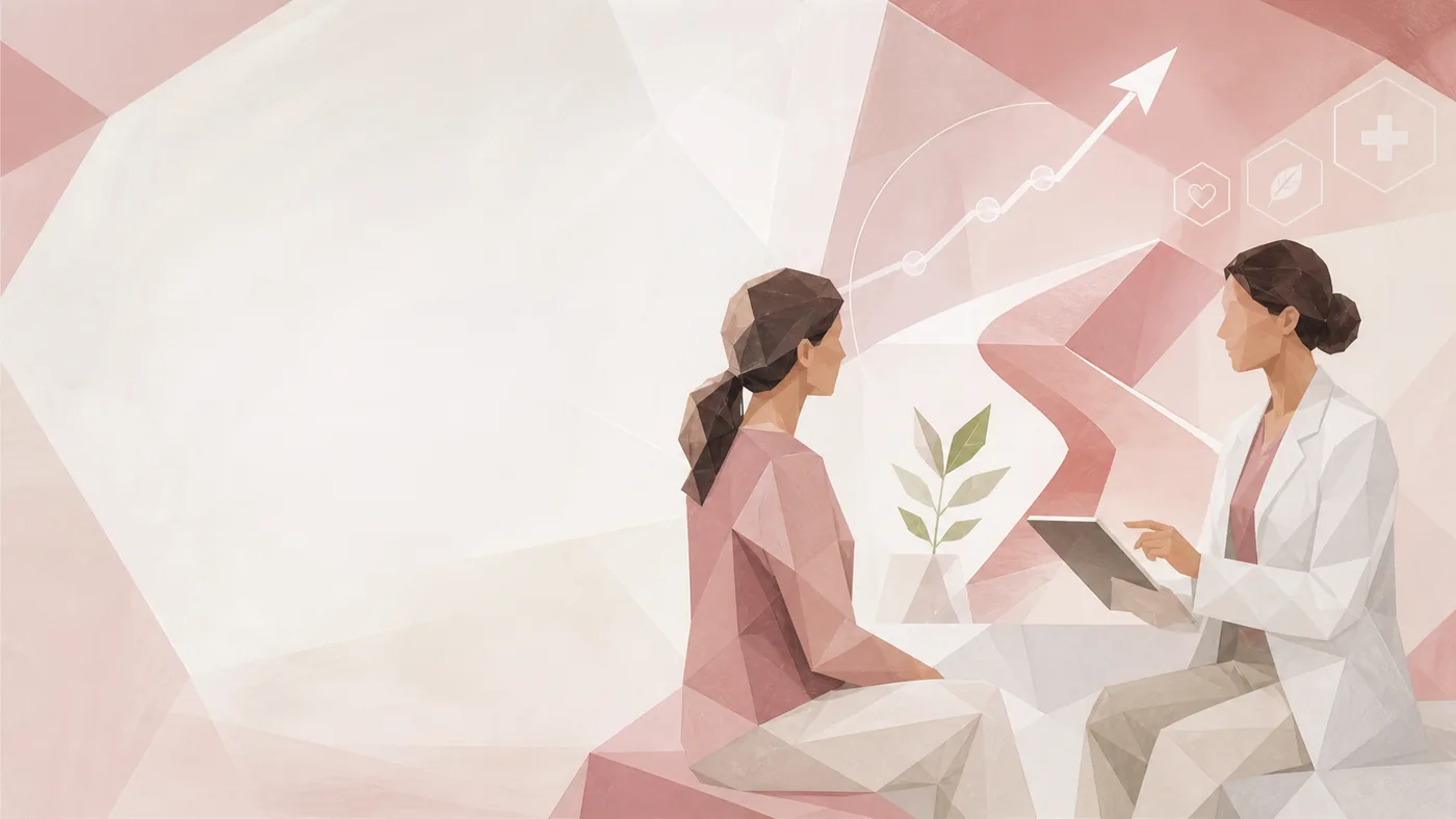 geometric medical weight loss consultation illustration for Baltimore patients