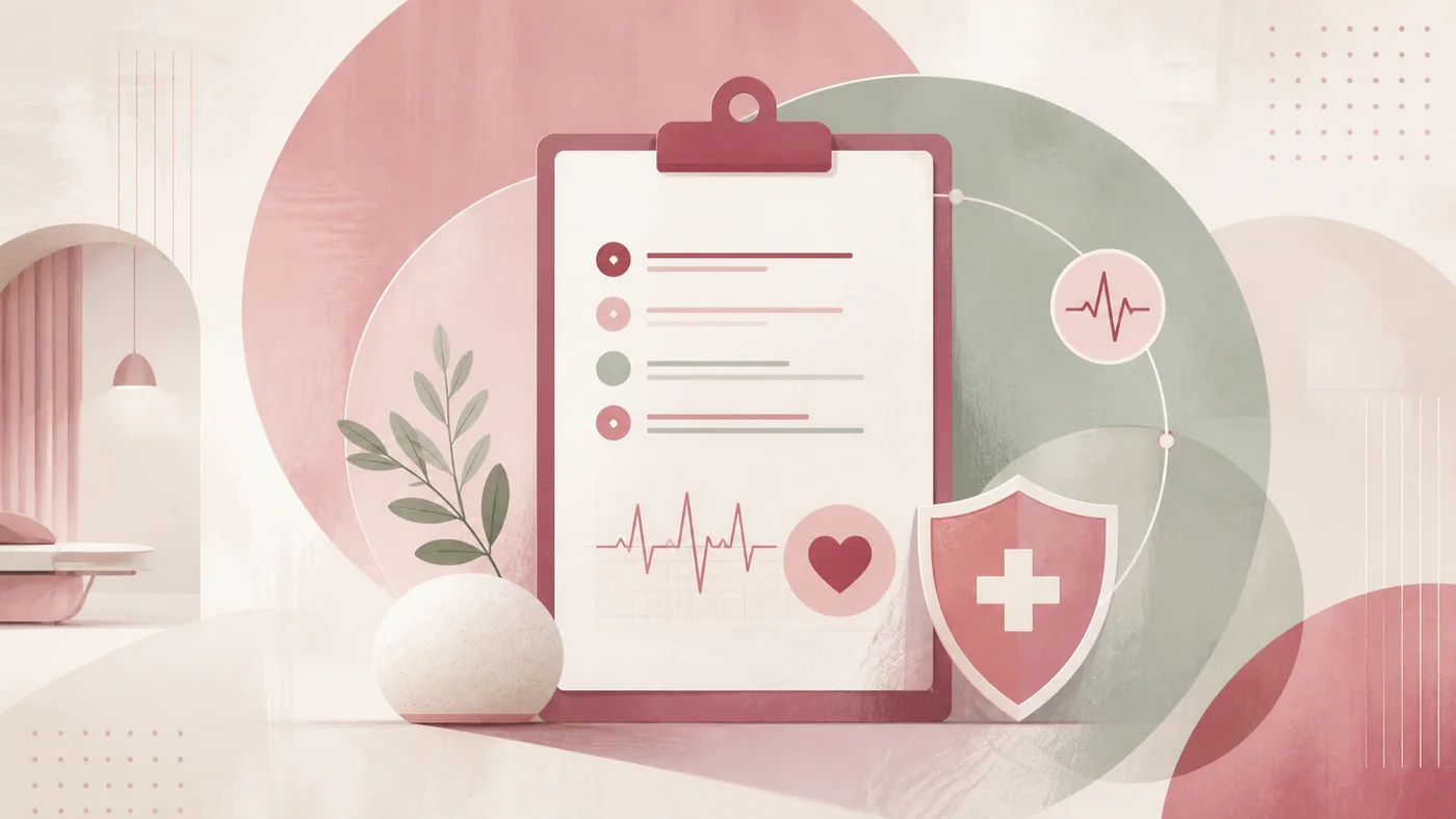 geometric medical safety review illustration for phentermine side effects and clinician monitoring