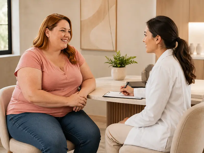 Medical weight loss consultation at Green Relief Health in Baltimore