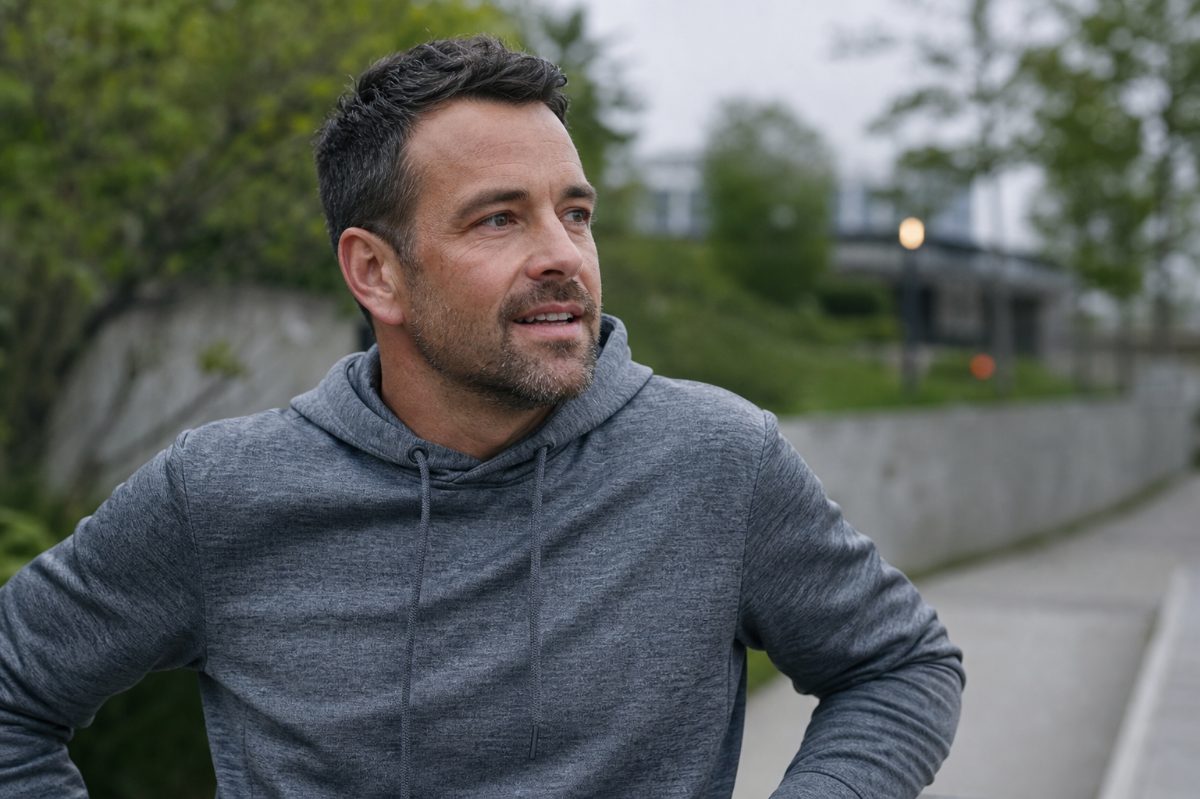 Man outdoors after starting testosterone therapy